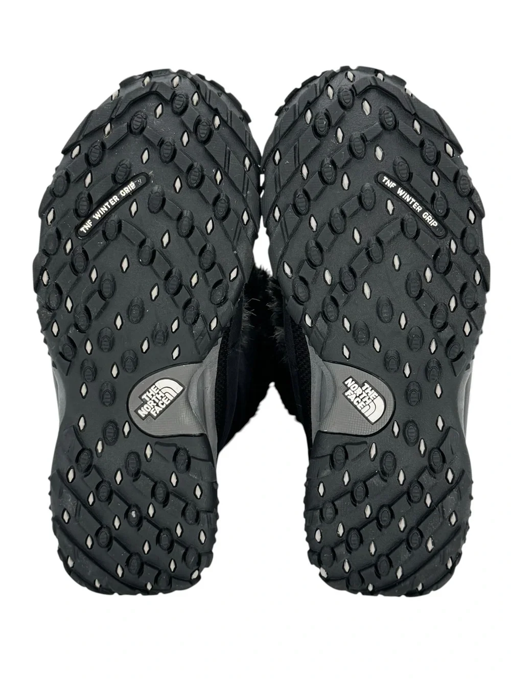 The North Face Women's Black Fur-Trim Waterproof Winter Boots